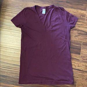 Victoria Secret Pink Maroon Tshirt